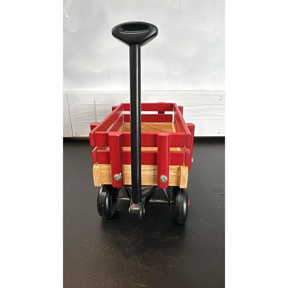 Radio Flyer Red Wooden Miniature Wadon Model for Dolls and bears